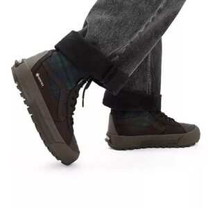 Vans Sk8-Hi GORE-TEX MTE-3 Tech Plaid Brown Sneaker Boots